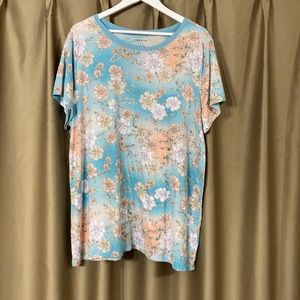 Blue Floral T-shirt